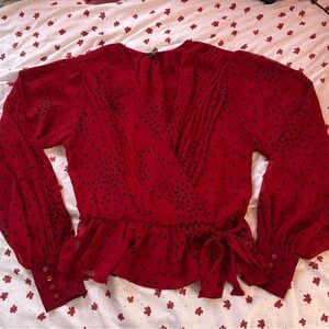 Express Red Blouse